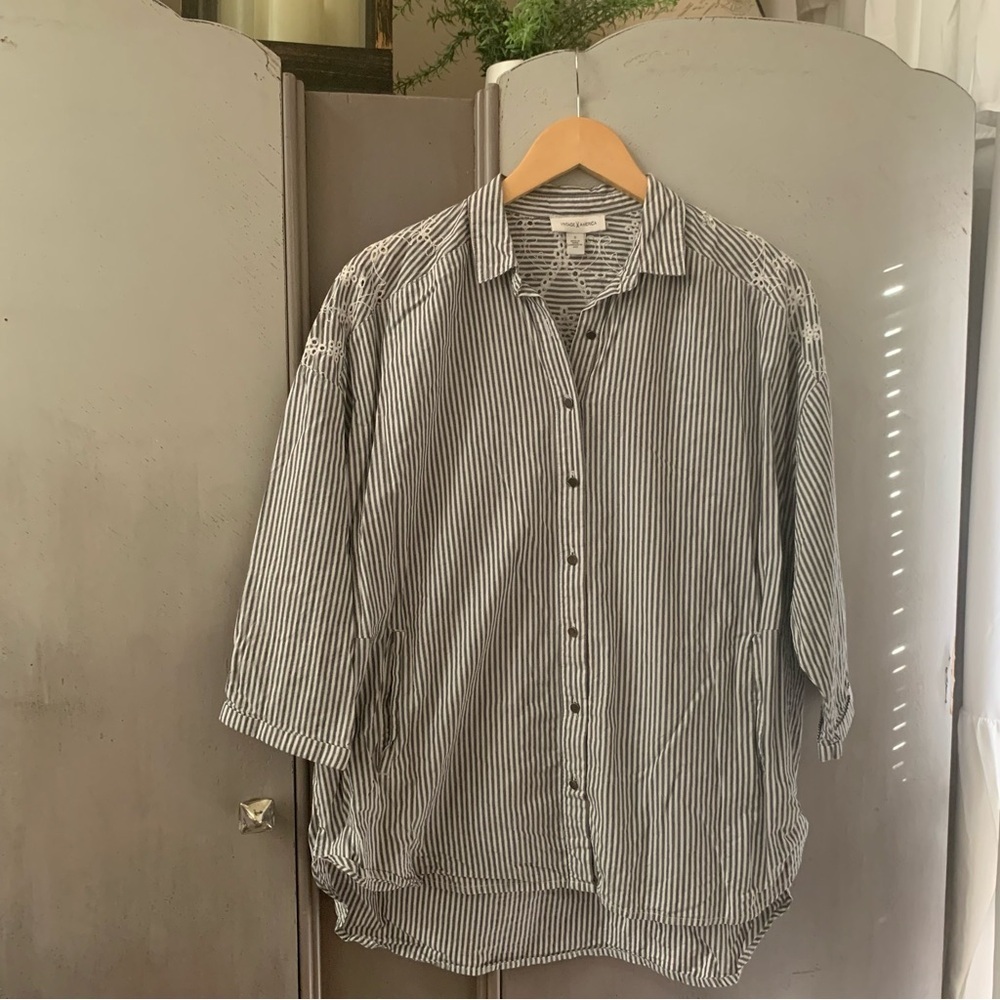 Vintage America Button Down Top